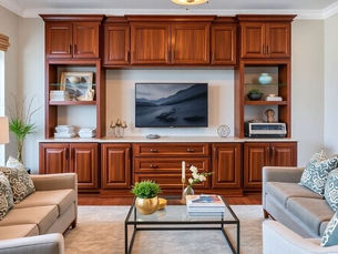 Custom Cabinetry Solutions for Bridgeport Living Rooms