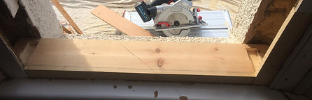 wooden cill