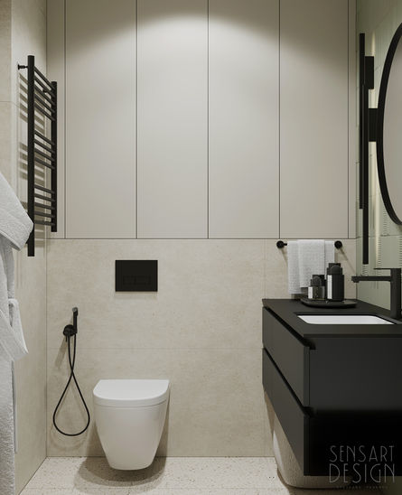 Дизайнер интерьера Москва, дизайн-проект. Ванная комната, санузел.