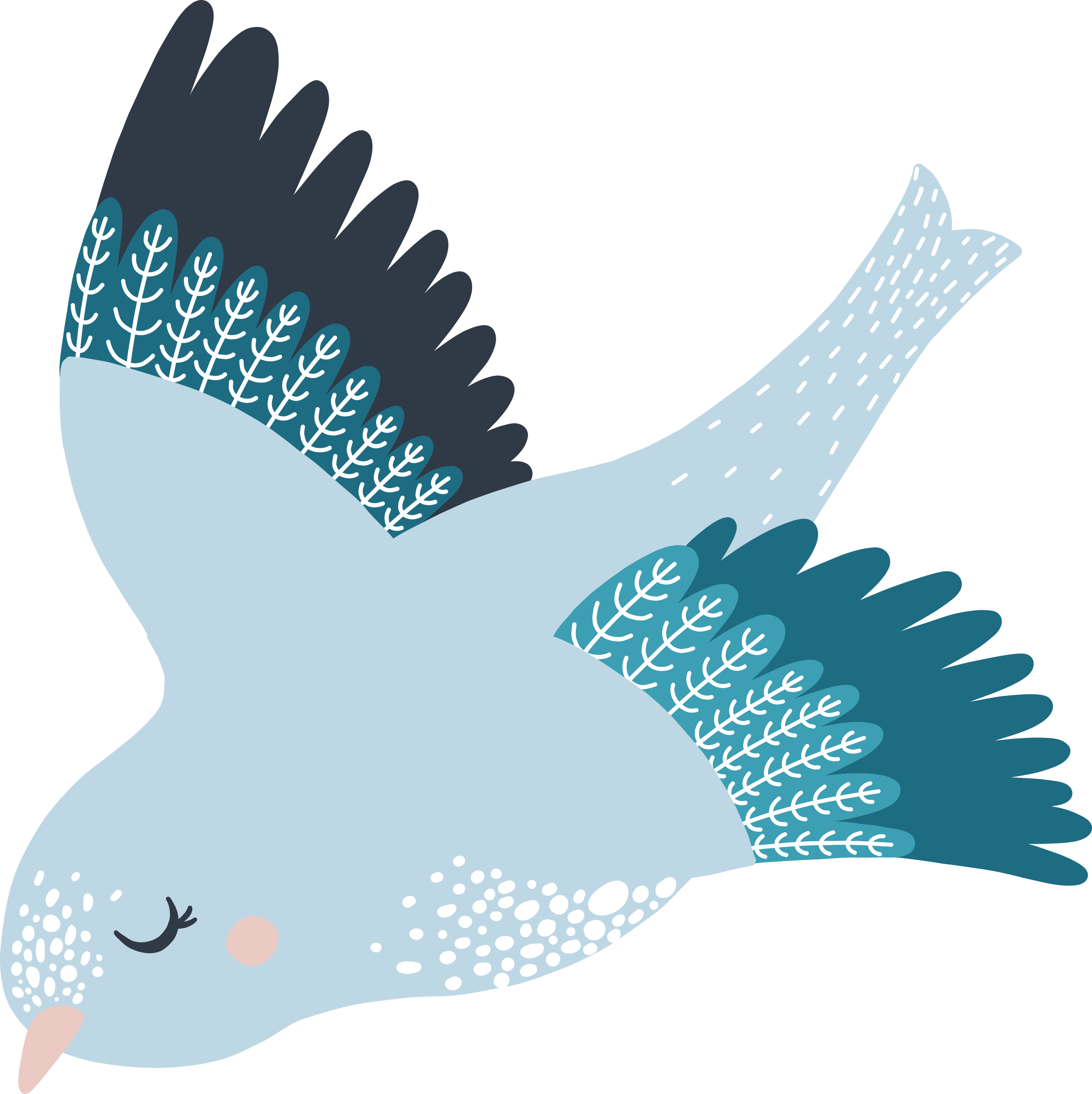 Stylized Blue Bird
