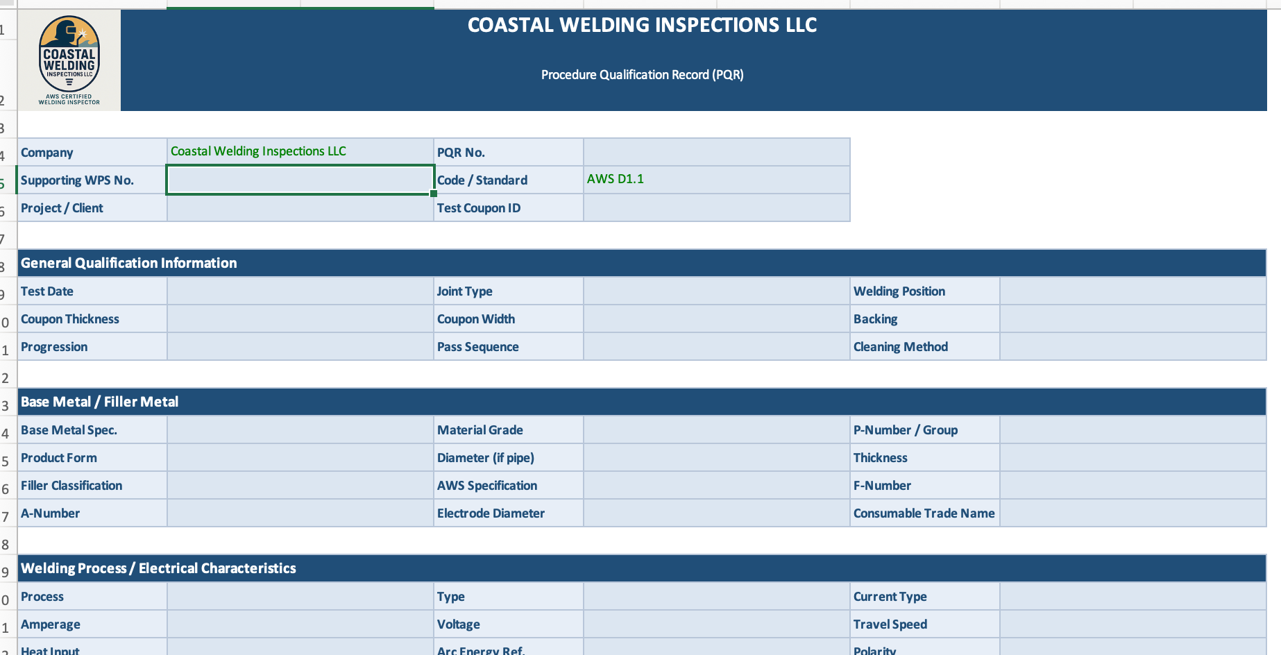 PQR Template