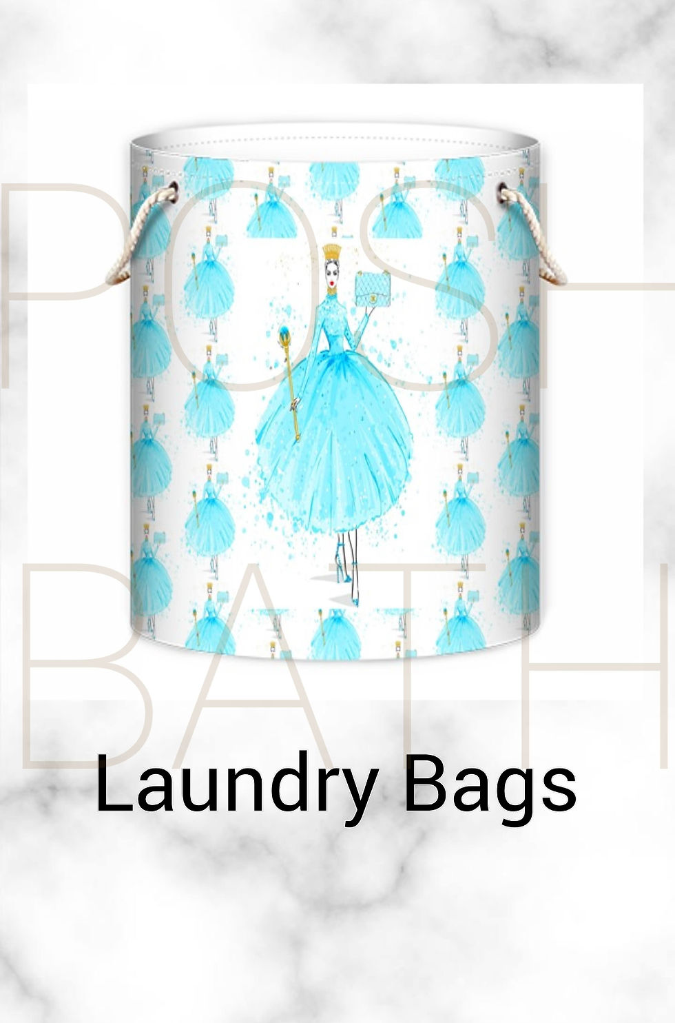Thumbnail: Posh Bath Luxury Glam Girl Blue Bespoke Collection