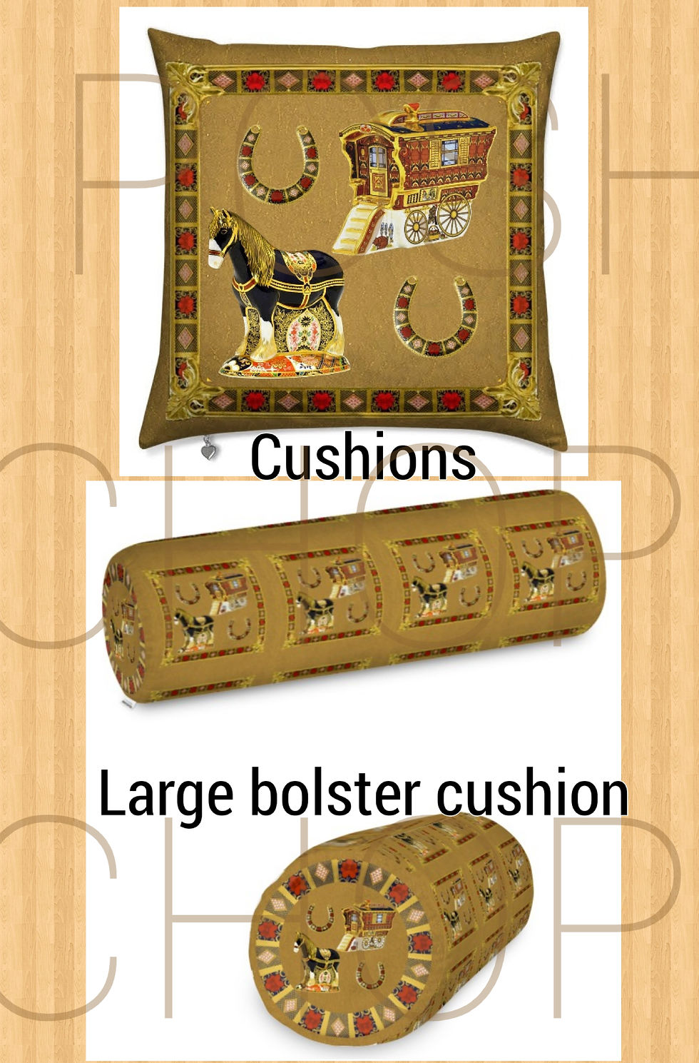 Thumbnail: Royal Crown Derby Imari Gold Horse and Wagon Bespoke Collection