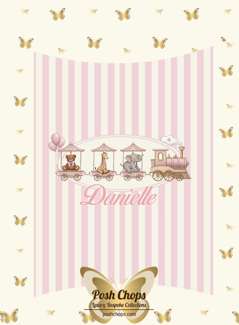Thumbnail: Posh Baby The Lullaby Express Pink Bathware and Changing