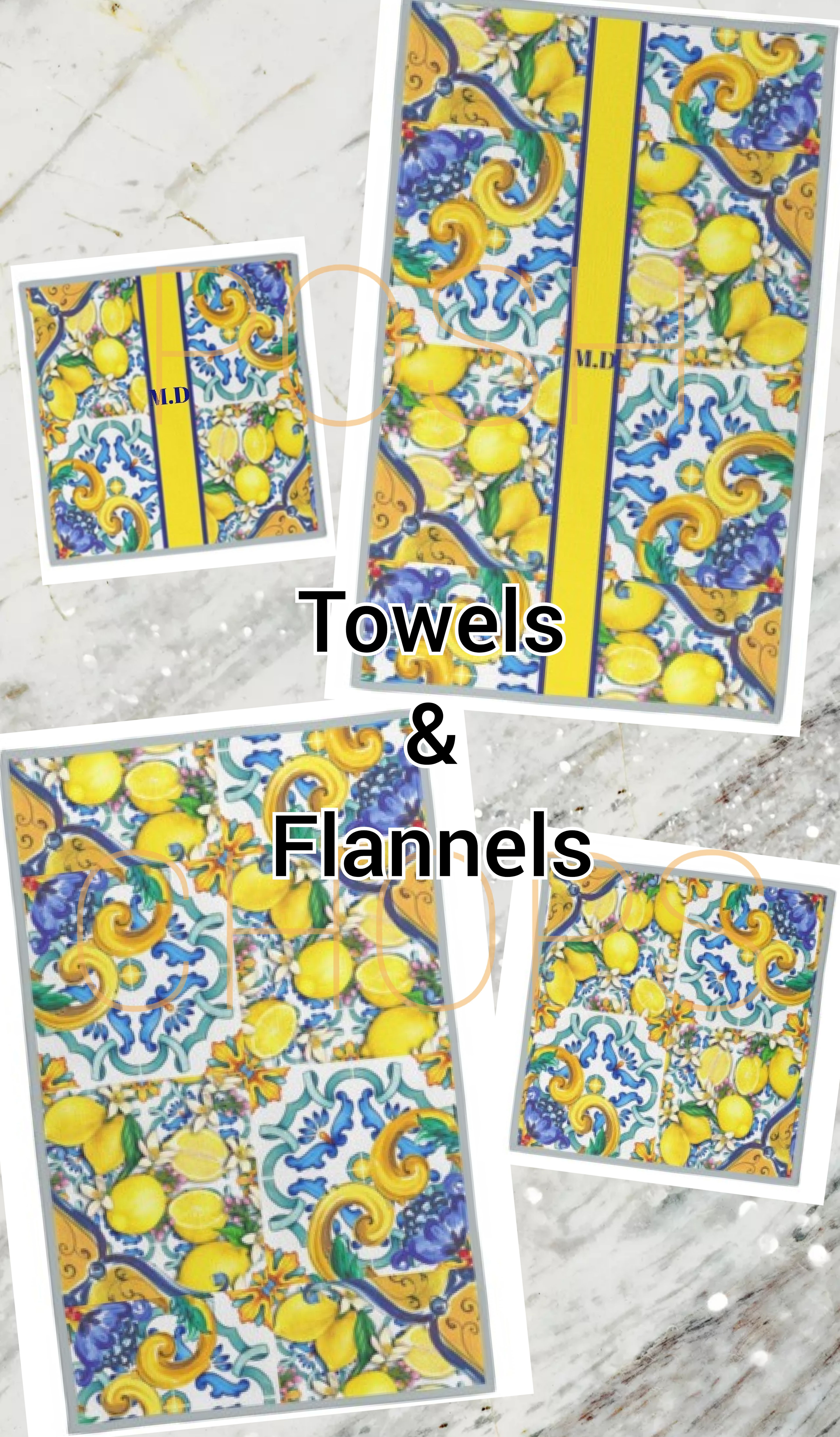 Posh Bath Luxury Santorini Lemons Bespoke Collection