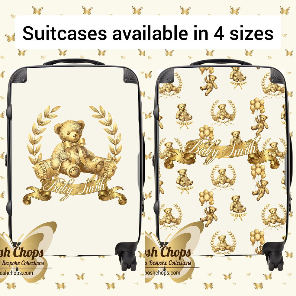 Thumbnail: Posh Baby Bespoke Charming Bear Toile Gold Collection