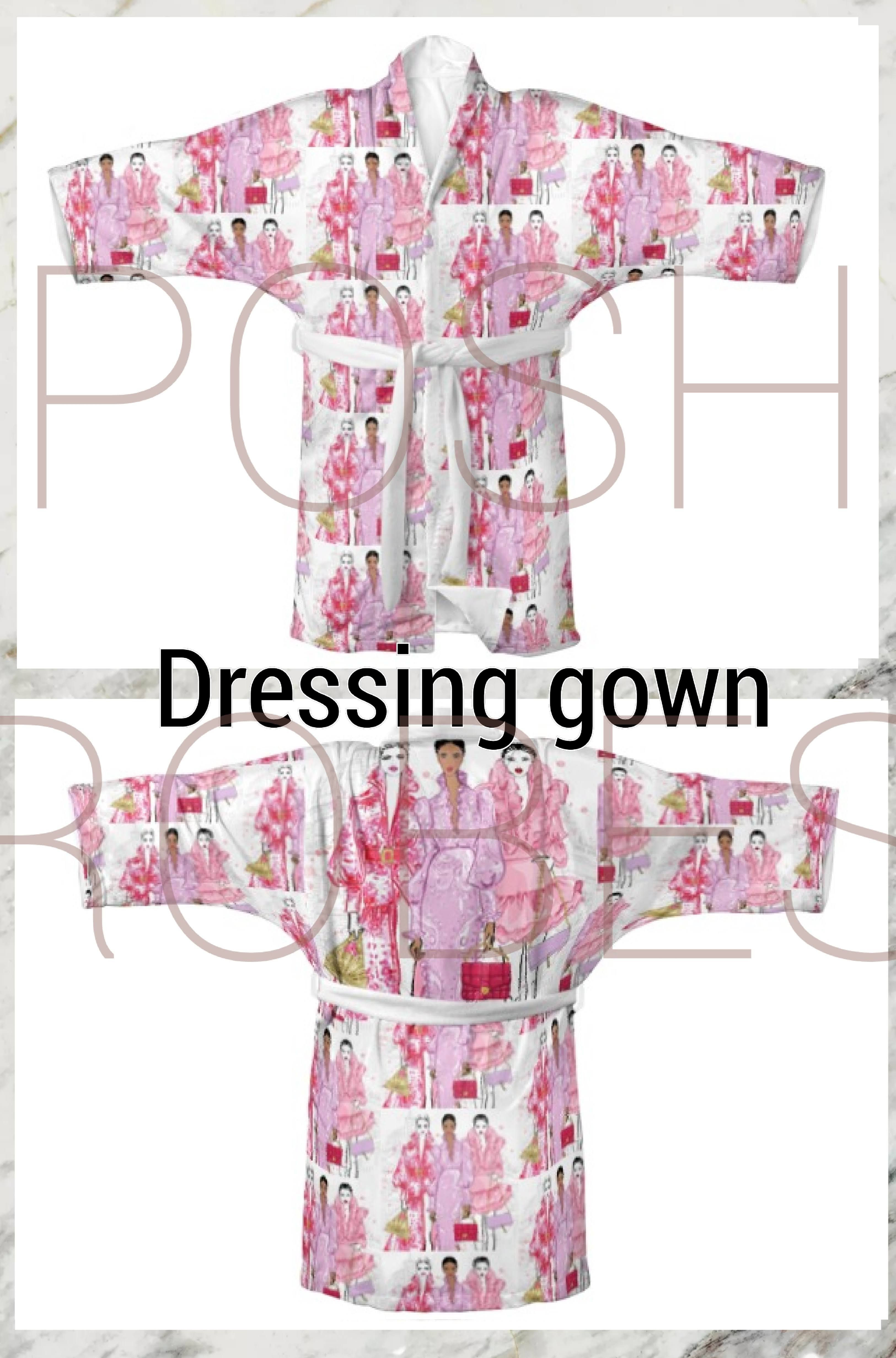 Posh Chops Bespoke St Tropez Ladies  Luxury Dressing Gowns
