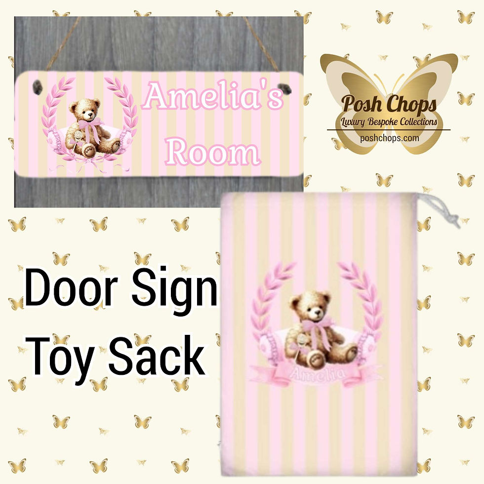Thumbnail: Posh Baby Pink Charming Bear Bespoke Collection