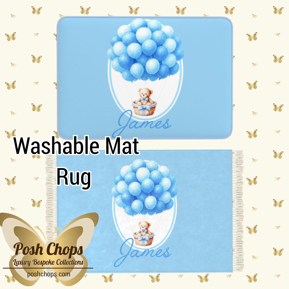 Thumbnail: Posh Baby Sent From Heaven Bear Blue Bespoke Collection