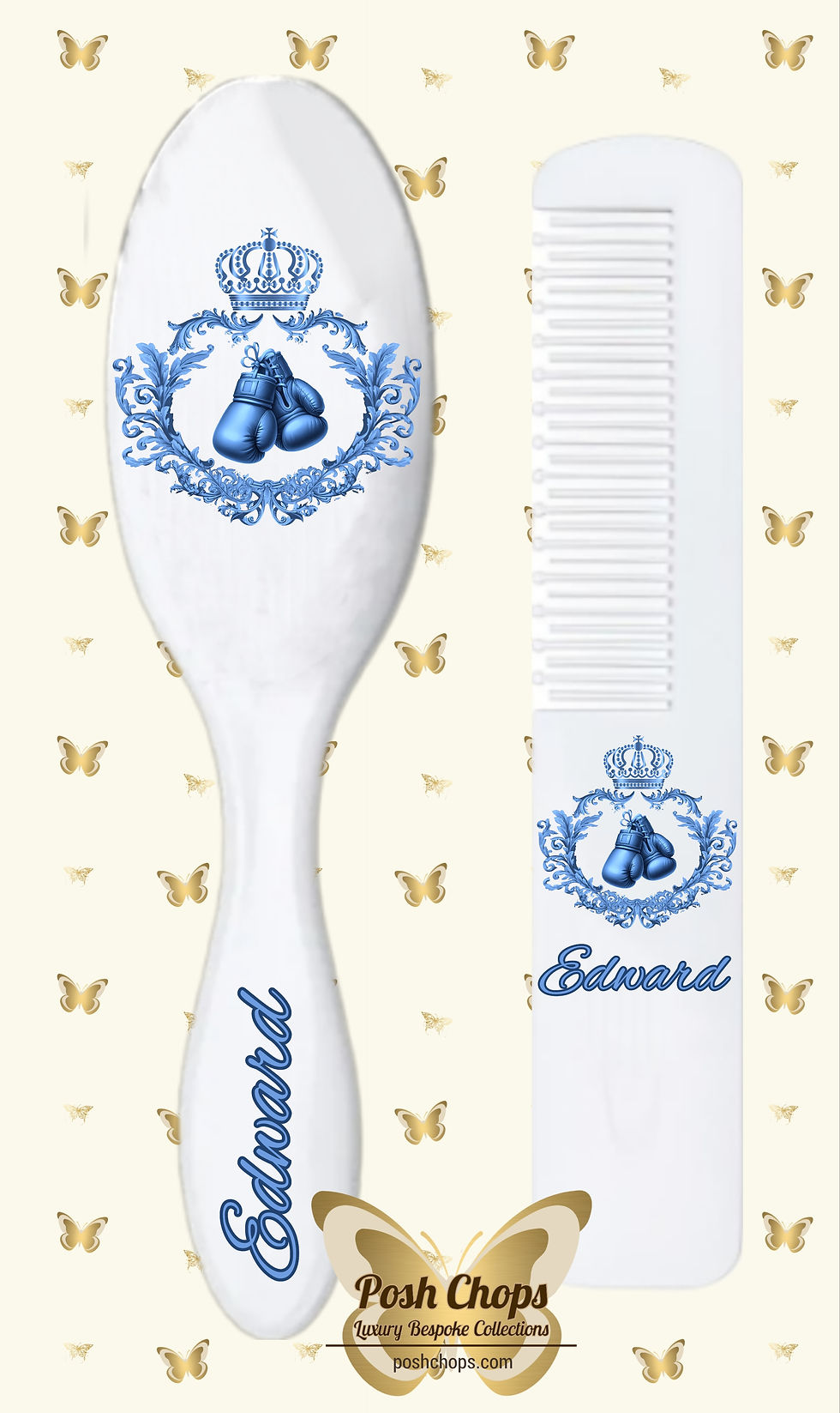 Thumbnail: Posh Baby Bespoke Boxing Crest Bathware and Changing