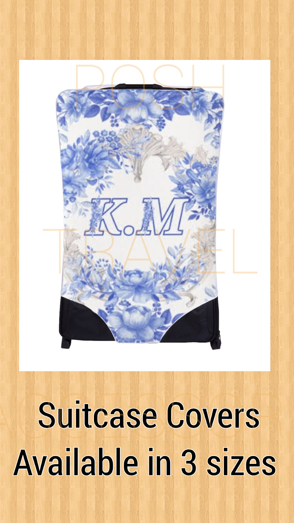 Thumbnail: Posh Travel and Accessories Bespoke Blue and White Flowers Collection