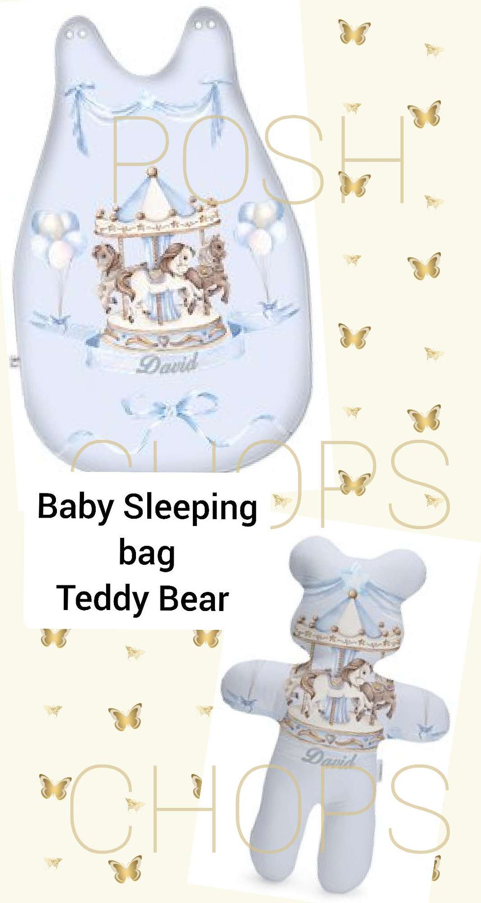 Thumbnail: Posh Baby Blue Merry Go Round Bespoke Collection