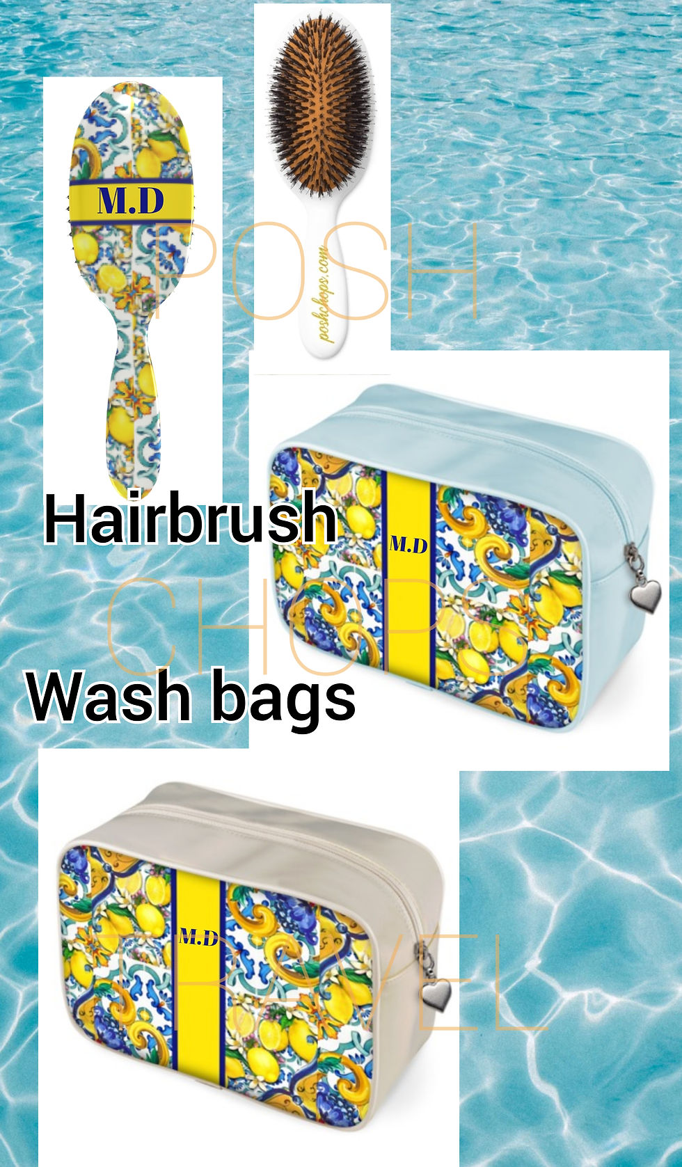 Thumbnail: Posh Travel and Accessories Bespoke Santorini Lemons Collection