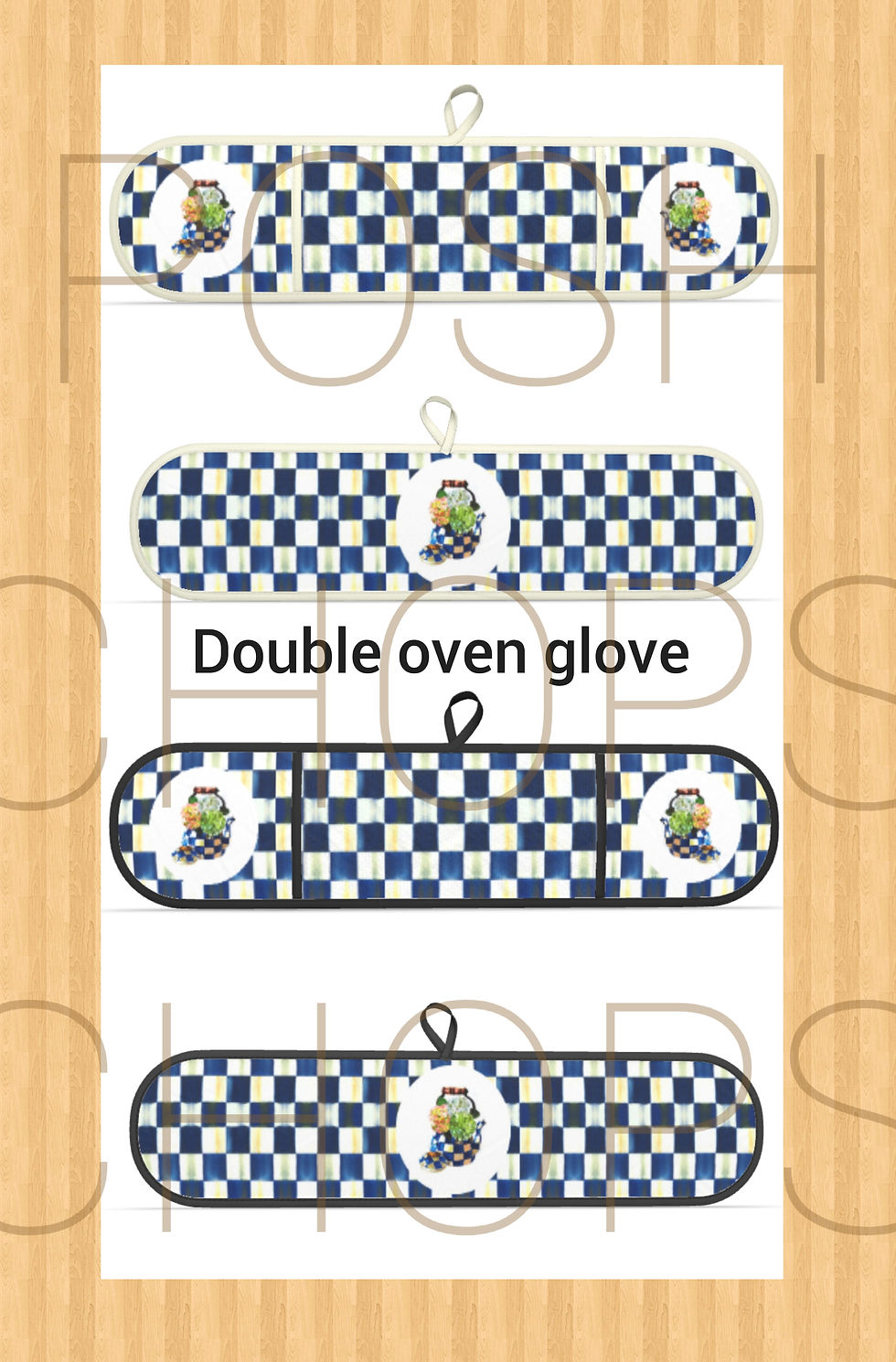 Thumbnail: Mackenzie Royal Blue Check Teapot Bespoke Collection