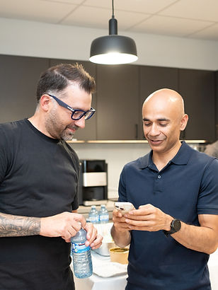 Chandan and Eze at TorontoAI event