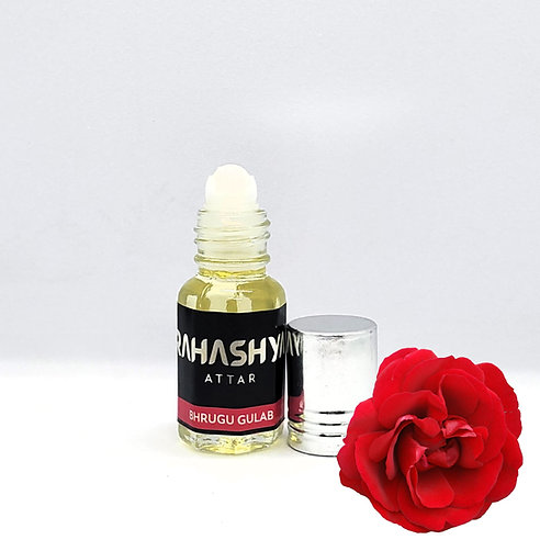 Bhrugu Gulab Classical Long Lasting Unisex Roll-On Rose Attar