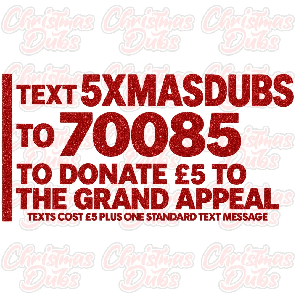 Glitter Text to Donate Rear 1/4 Sticker