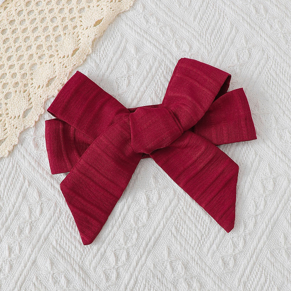 Thumbnail: Little Ruby Bow Dress Set