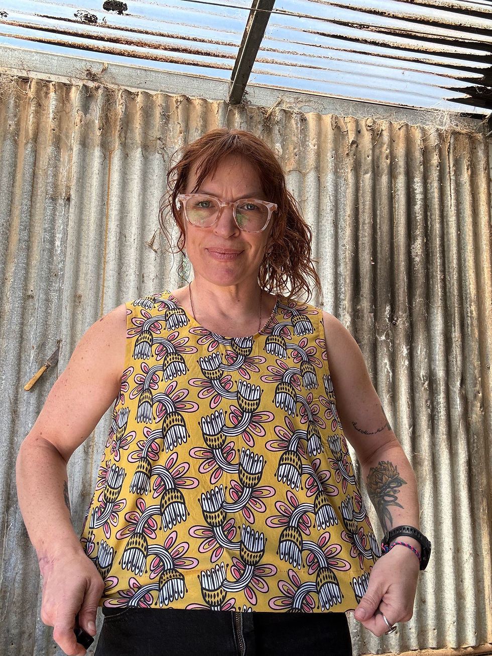 Thumbnail: Mustard Cotton Top
