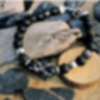 bracelet perles naturelles homme moto