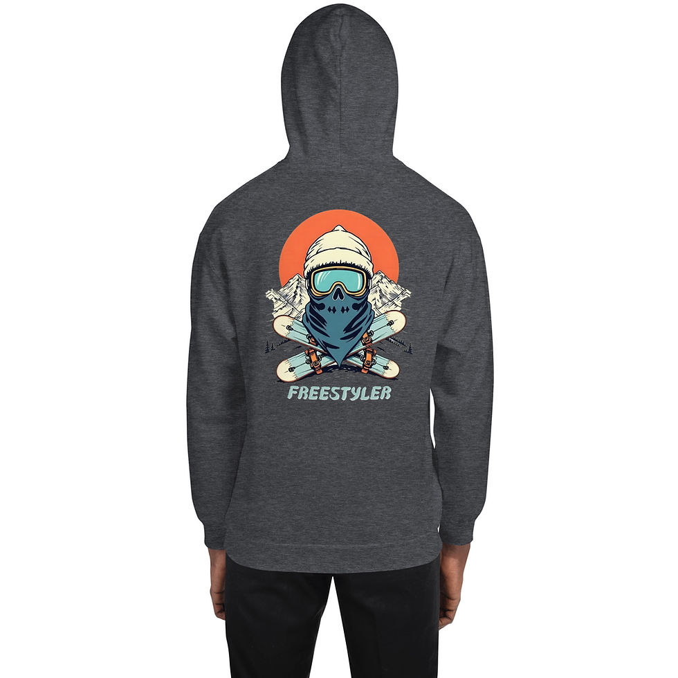 Miniature : Sweat à capuche snowboarder