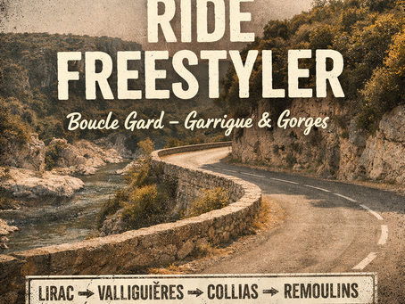 Retour sur notre dernière balade : entre garrigue et virages : Balade moto Gard