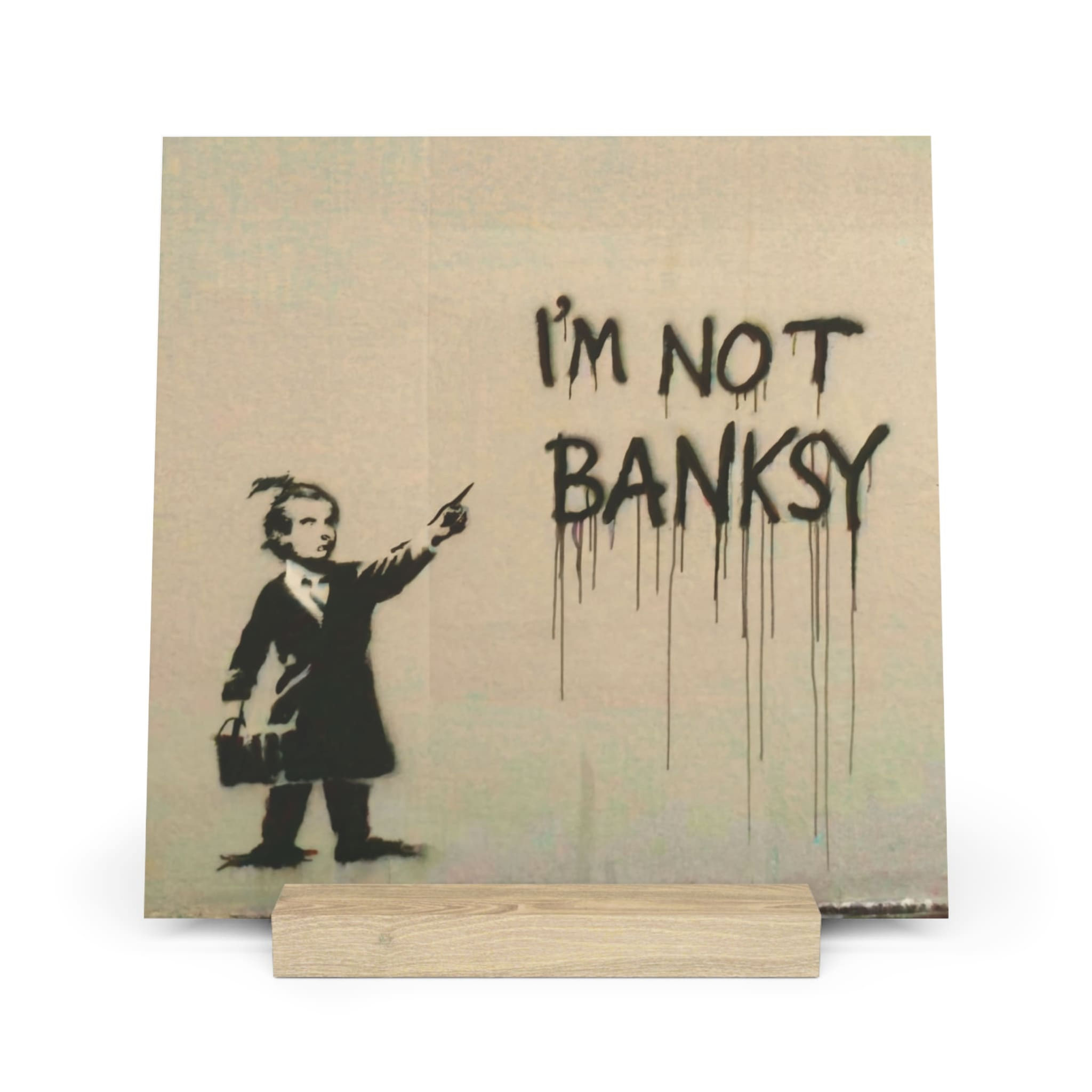 Not Banksy 2 by Alex Modzie - 30cm x 30cm
