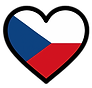 Czech Heart symbolising reusable rabbit diapers made in Czechia