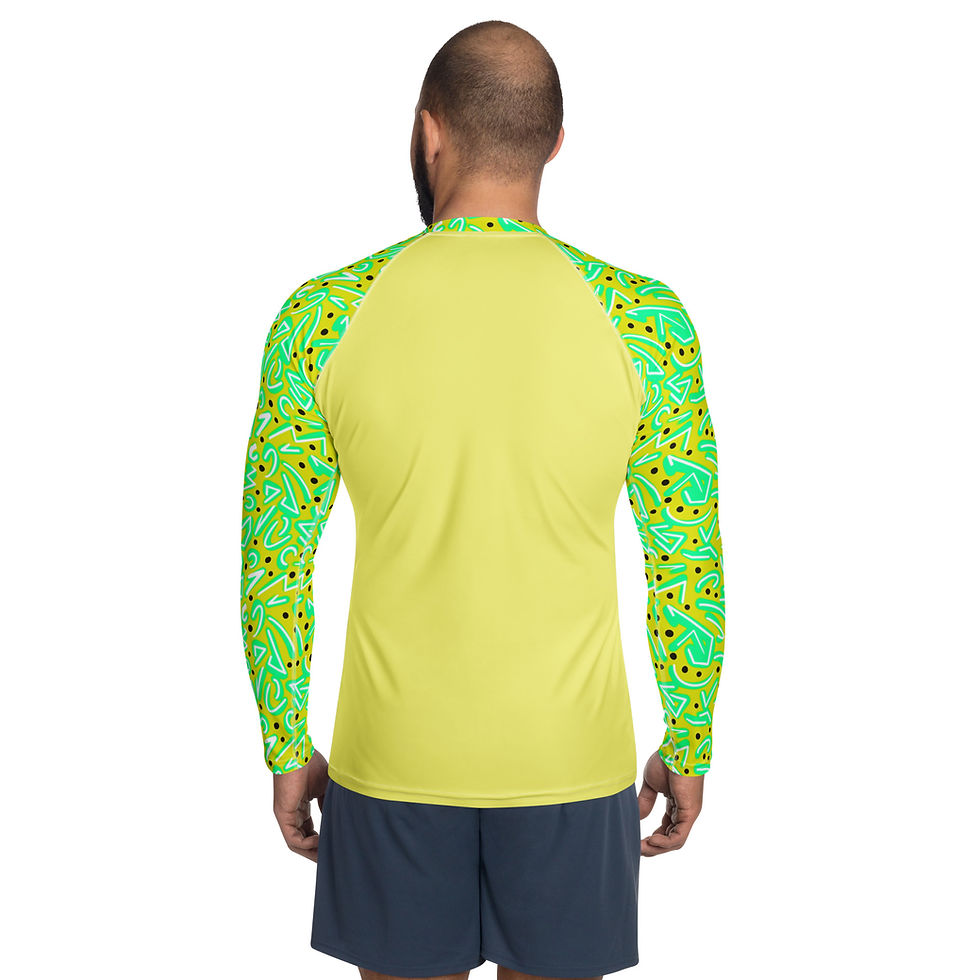 Miniatură: Aggro Green Men's Rash Guard UPF 50+