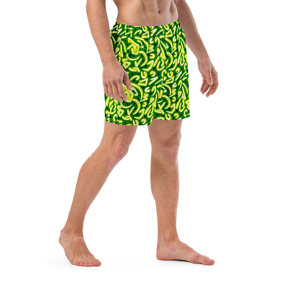 Μικρογραφία: Aggro Yellow and Green UPF 50+ Swim Trunks