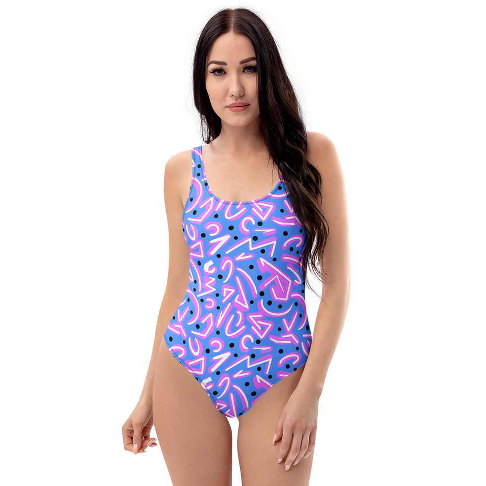 Thumbnail: Aggro Pink One-Piece Swimsuit