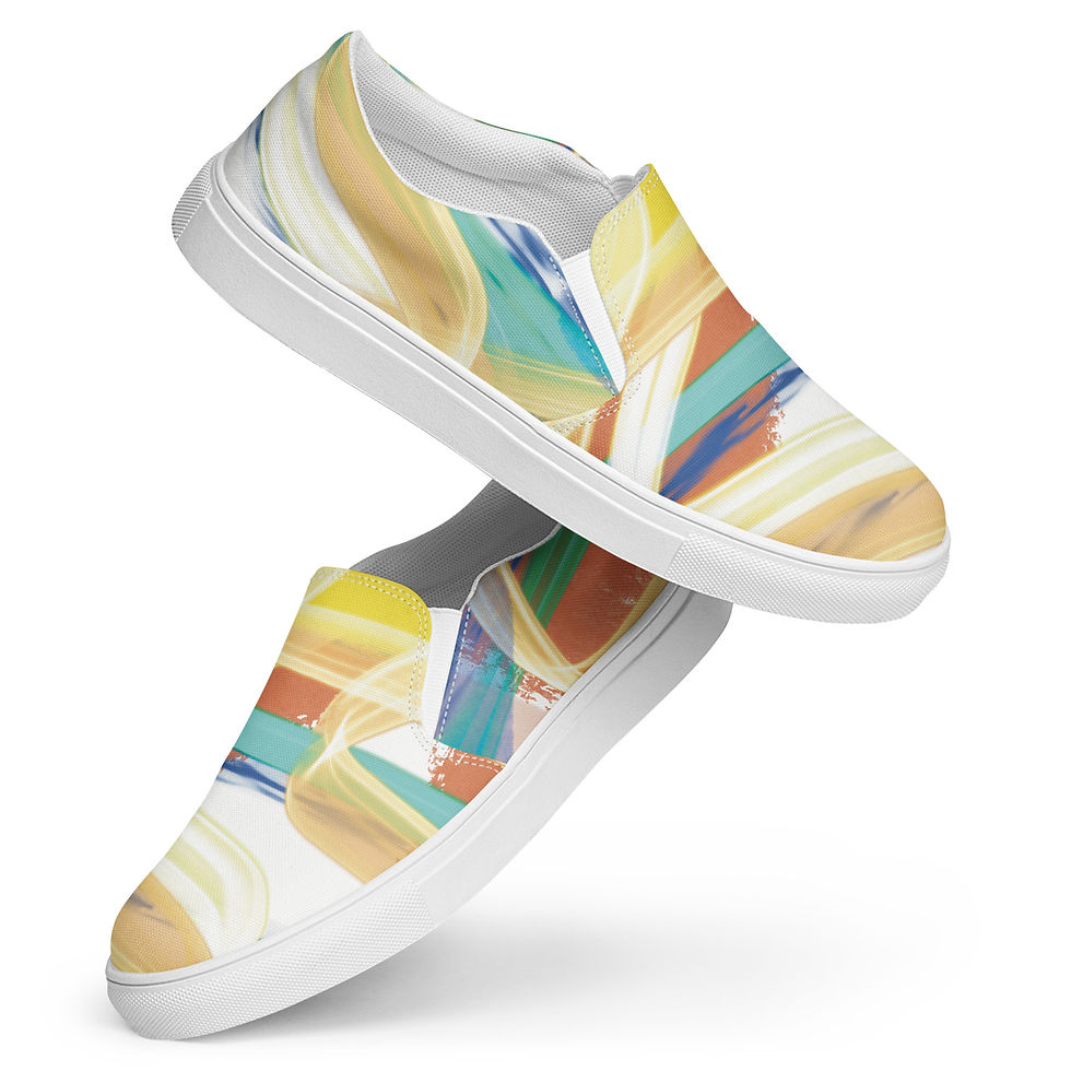 縮圖：Quirky Pickle Pastels slip-on canvas shoes