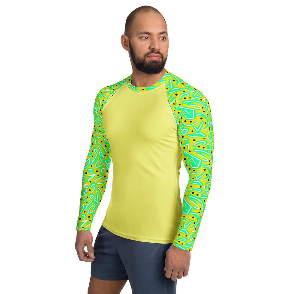 Miniatură: Aggro Green Men's Rash Guard UPF 50+
