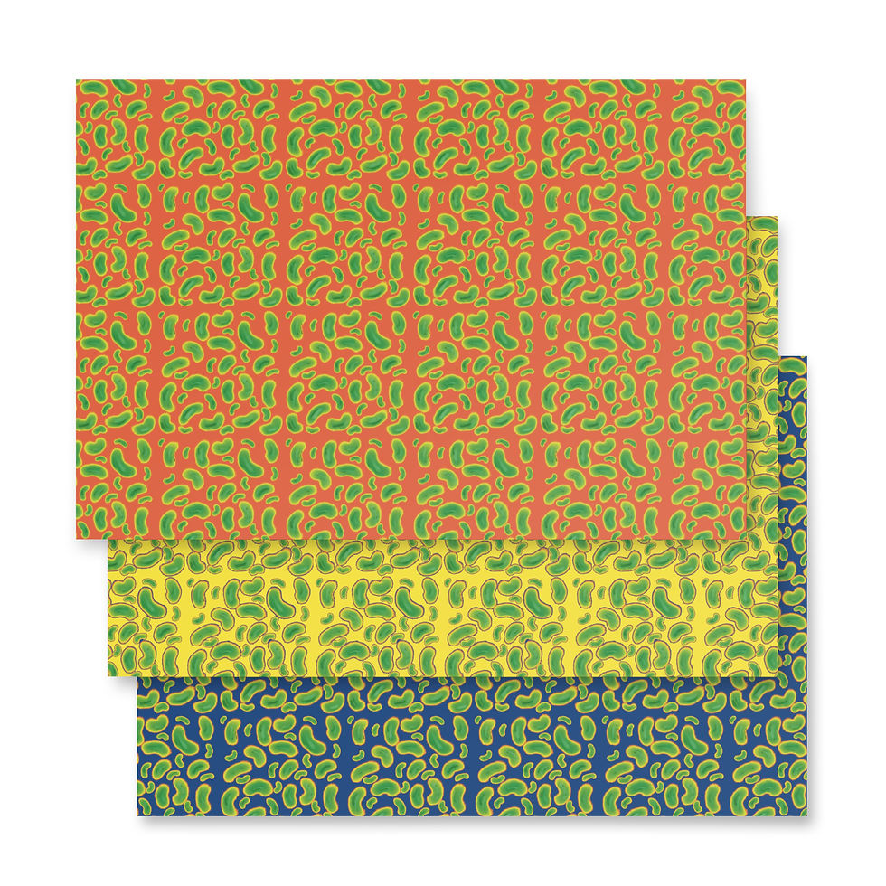 Thumbnail: Neon Pickle gift wrapping paper sheets