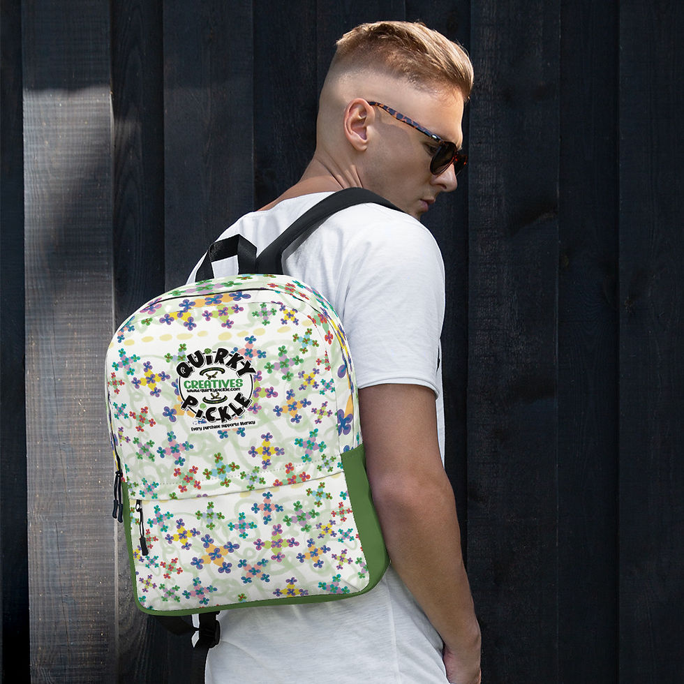Thumbnail: Quirky Pickle quirky floral backpack