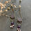 Thumbnail: Victorian Button Tassel Earrings with Amethyst
