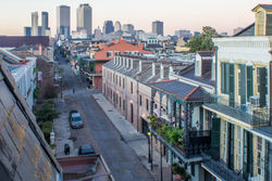 Sunrise over Chartes St, New Orleans