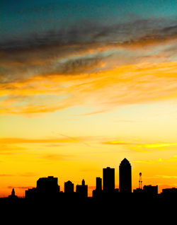 Des Moines Silhouette