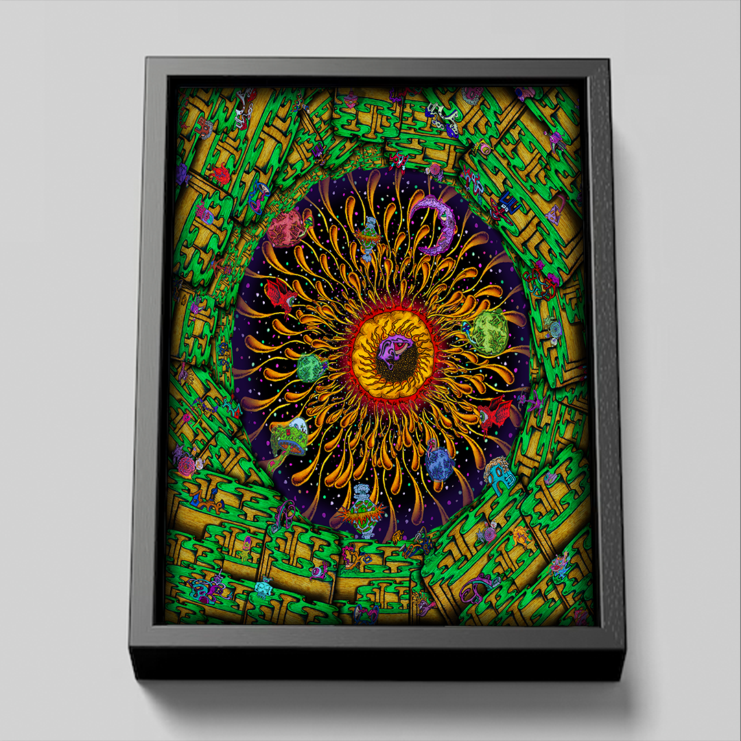 WONDERING EYE 24X30 FRAMED CANVAS - HAND SIGNED AND NUMBERED - LIMITED 25 RUN