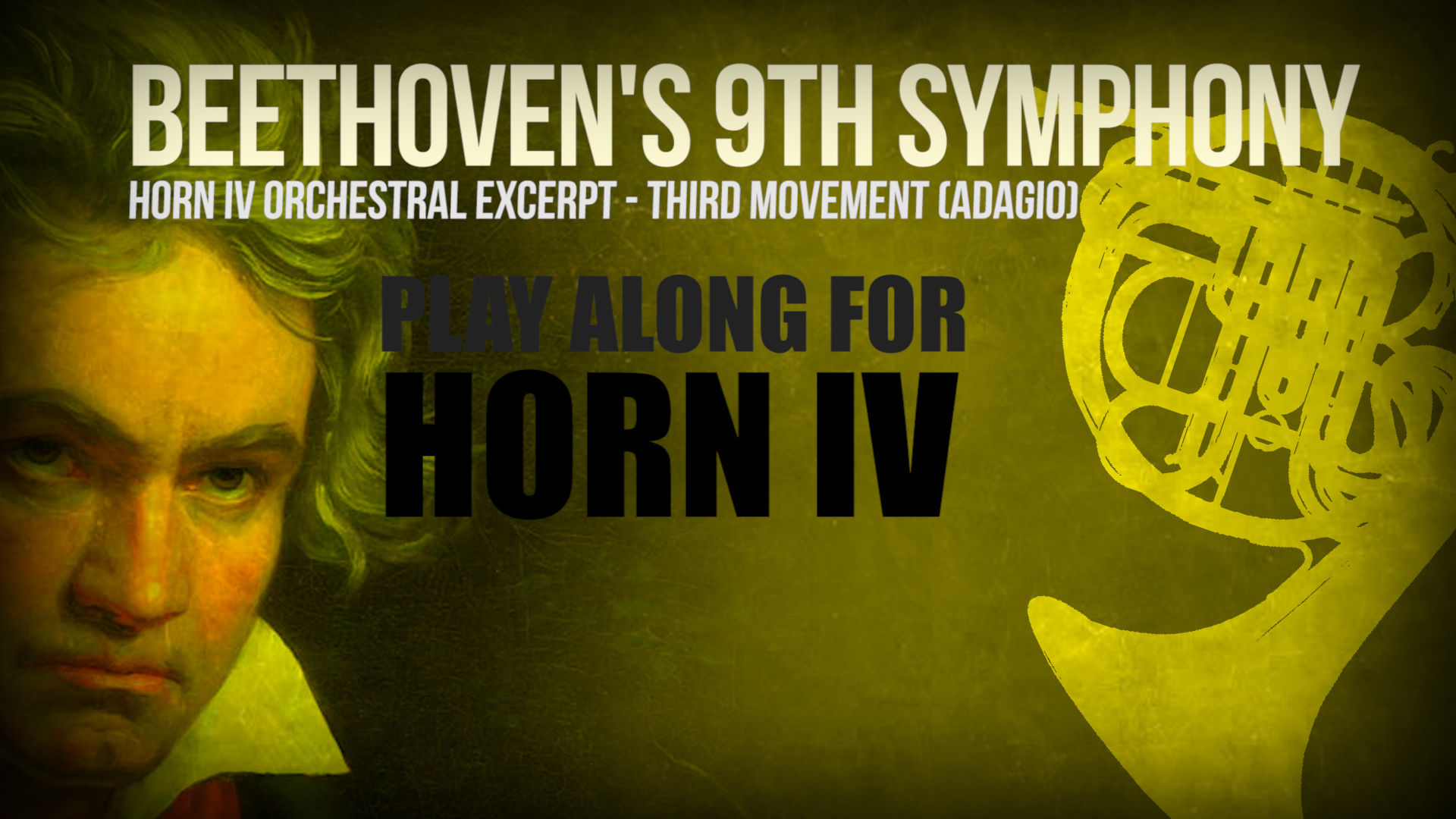 SYMPHONY 9TH (BEETHOVEN) - HORN IV - 3RD MOVEMENT - Orchestral Excerpt