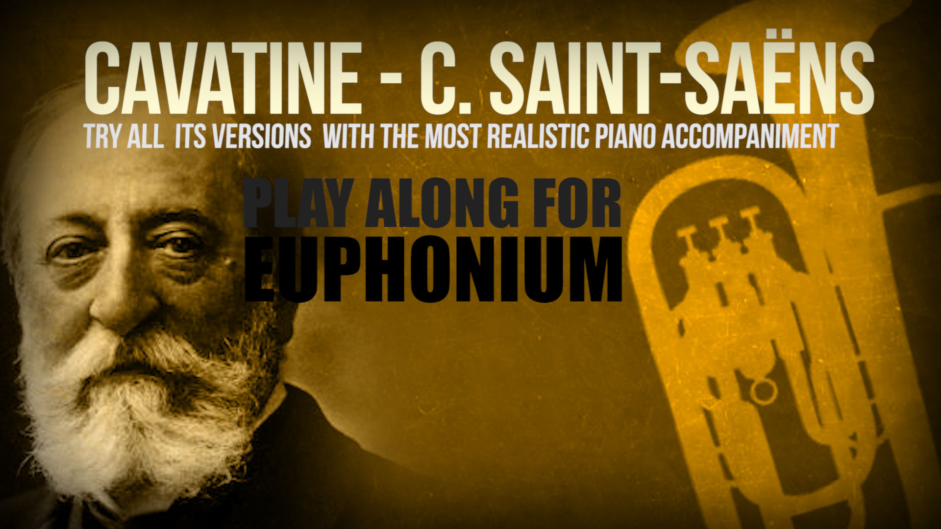 CAVATINE - SAINT-SAËNS - For solo EUPHONIUM and PIANO