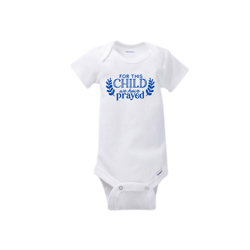 Thumbnail: "Child Prayed For" ONESIE