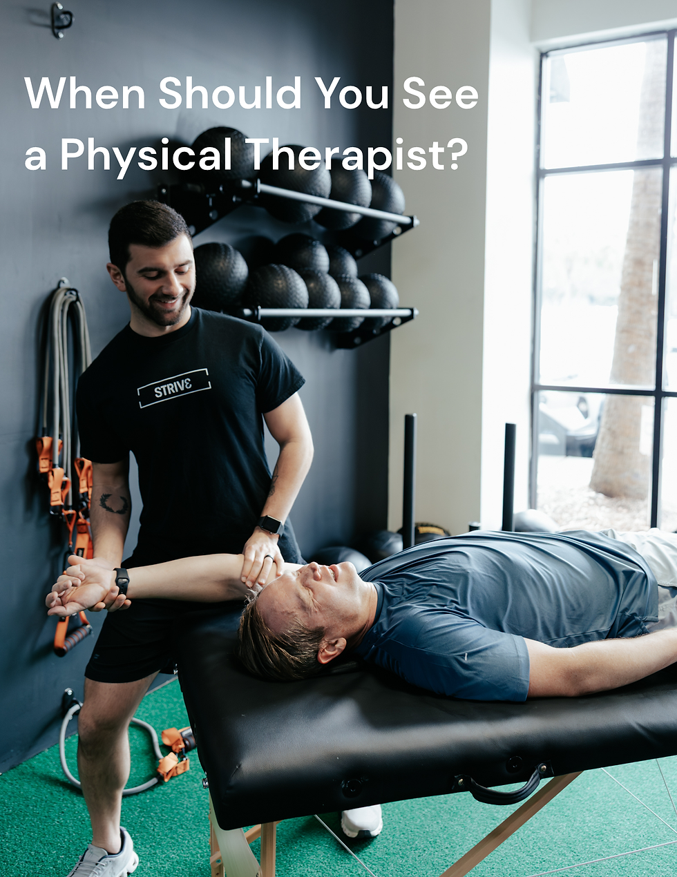 When Should You See a Physical Therapist?