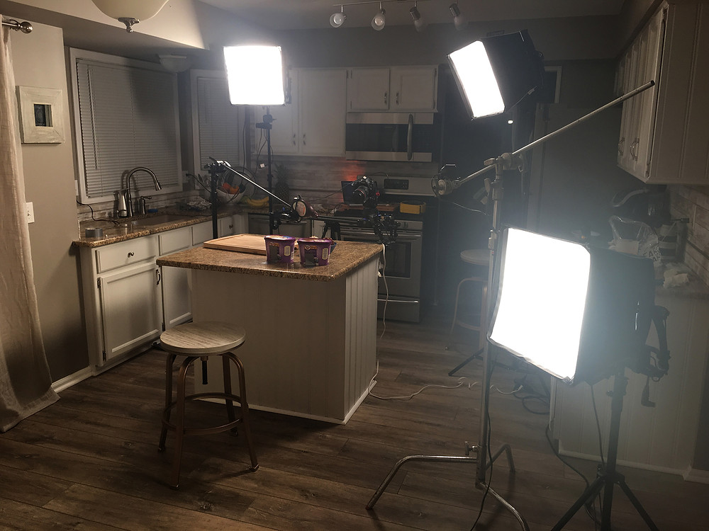 Stop motion animation lighting set up professional pro