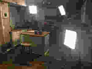 Stop motion animation lighting set up professional pro