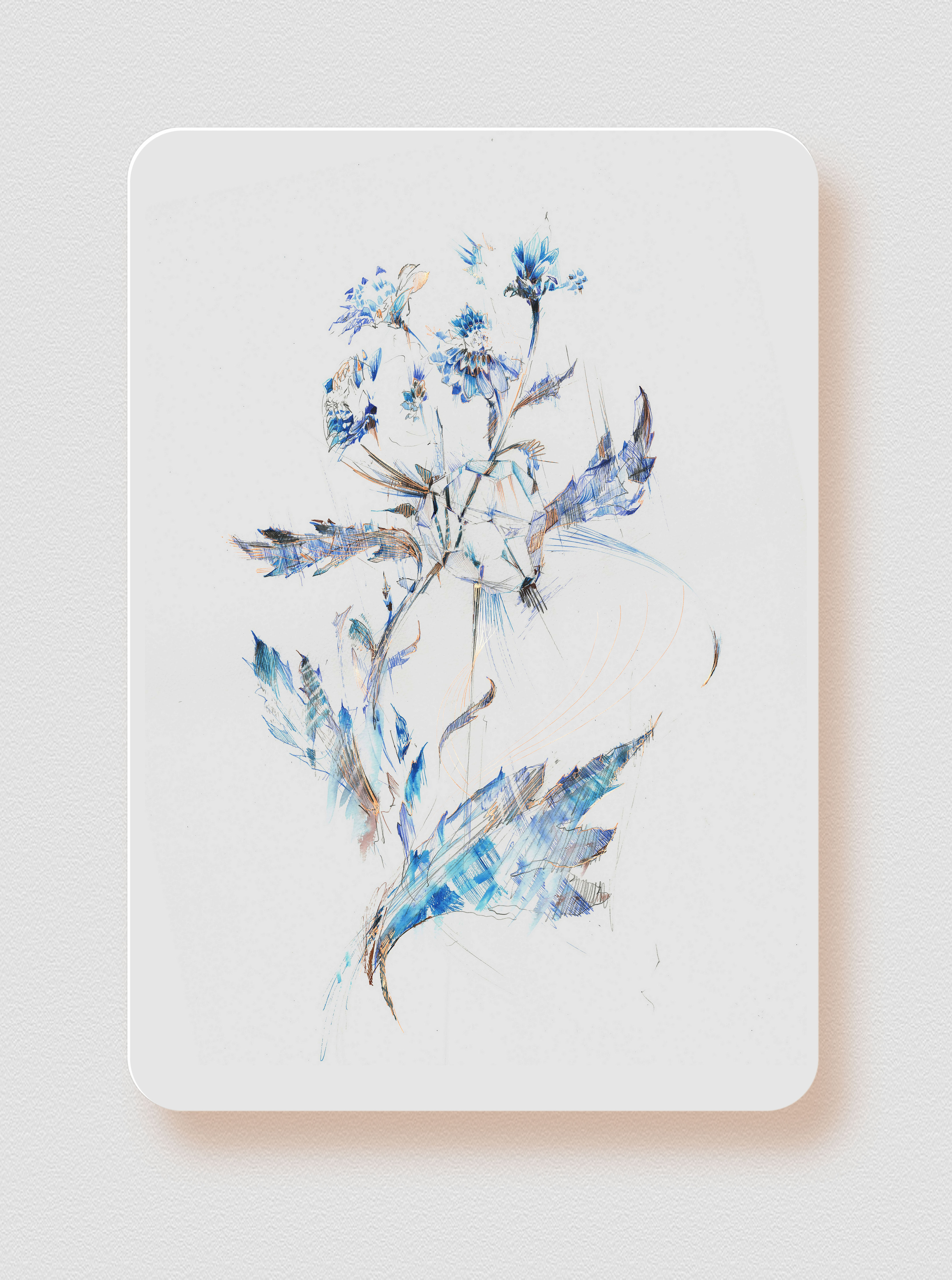 Spliced - Copper Foil Print