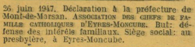 26 juillet 1947 21