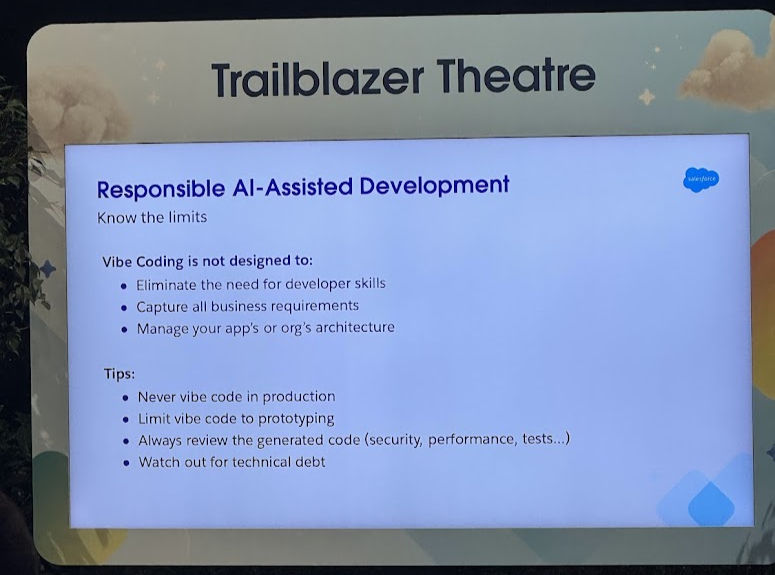 The limits of Vibe coding with Agentforce