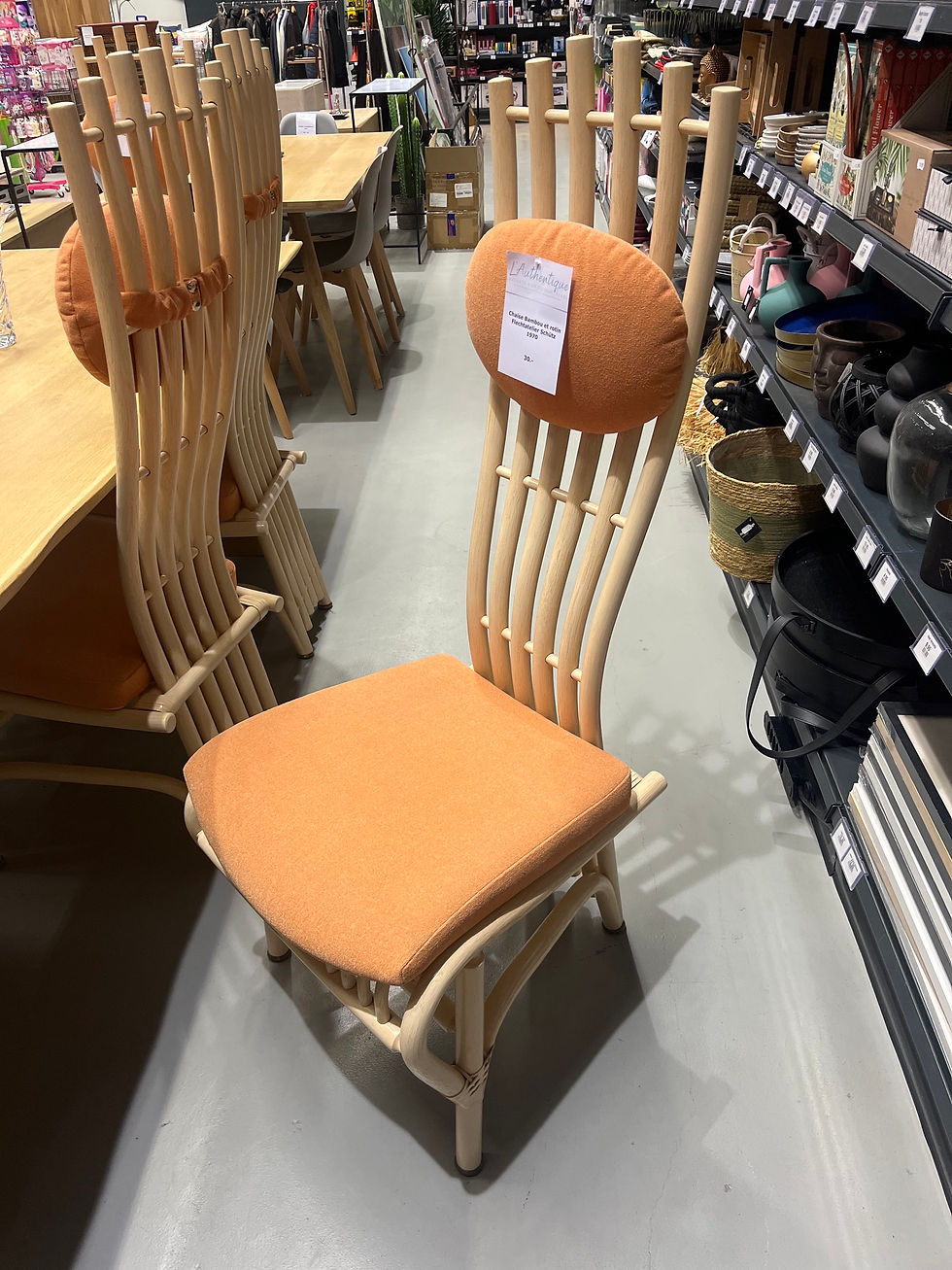 Chaise bambou et rotin Flechtatelier Shütz 