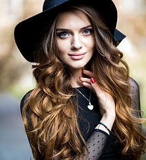 beautiful stylish young woman (girl) in